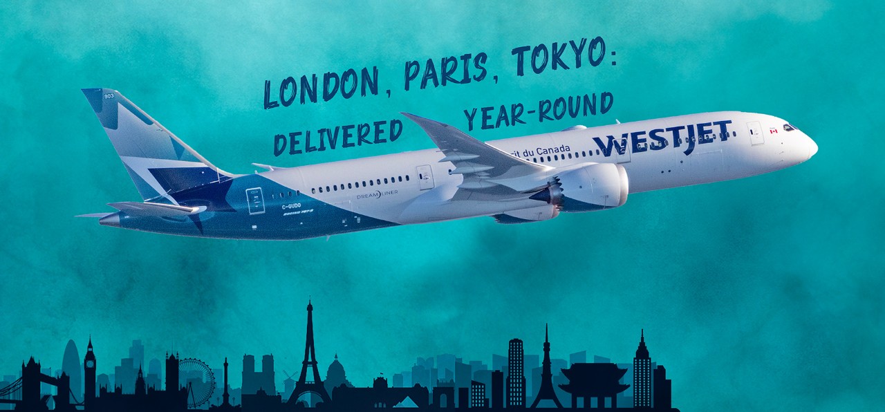 787 London Paris Tokyo delivered year round