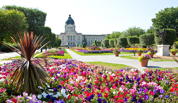 Saskatchewan parliament flowers